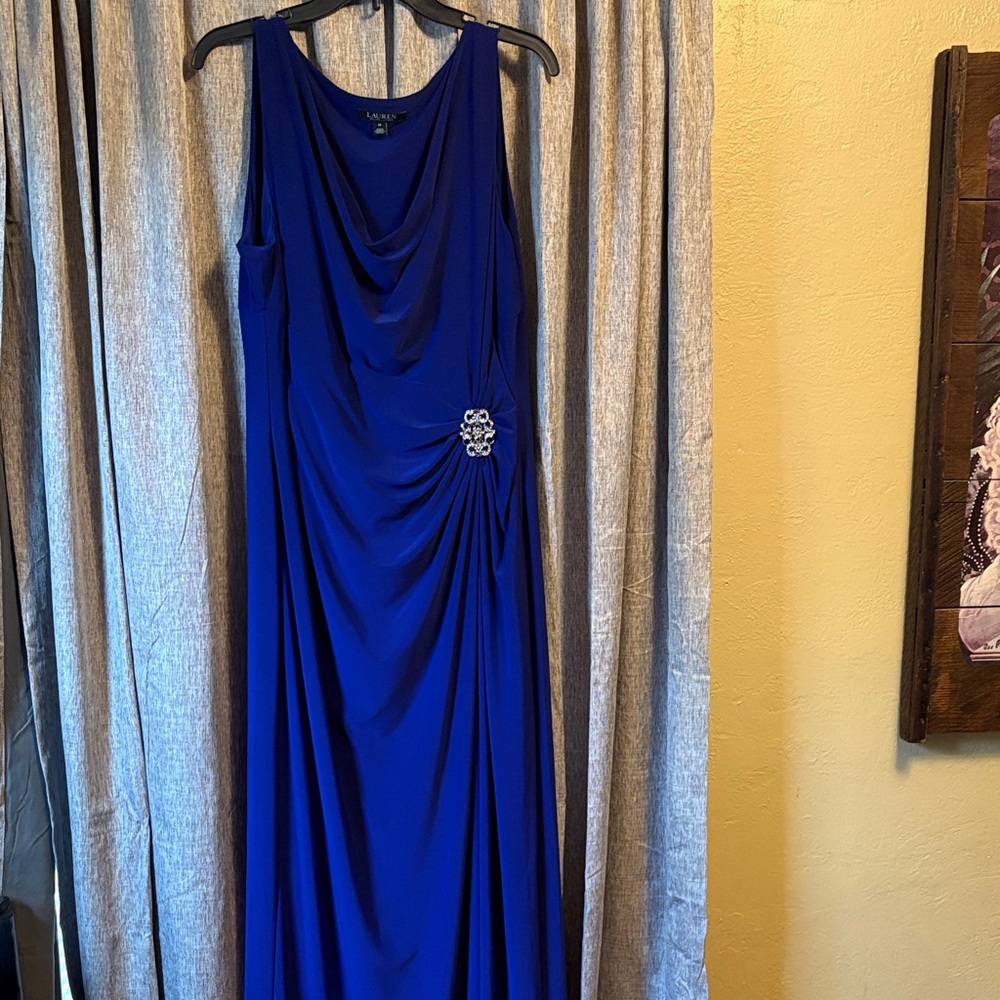 Lauren Ralph Lauren Royal Blue Maxi Dress
